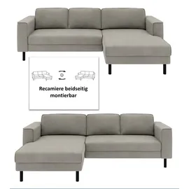 Home Affaire Eckcouch Cord 2-Sitzer Grau