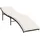 vidaXL Sonnenliege 199 x 55 x 50 cm Schwarz
