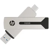 PNY HP 911 Pro 512GB USB 3.2 OTG Type-C/Type-A Flash Drive, bis zu 1000MB/s