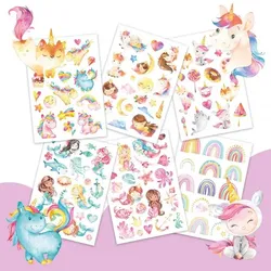 Papierdrachen Kindertattoos Meerjungfrau (100St)