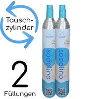 CO2-Zylinder | 2 x 425g (Füllung) | Tauschaktion voll gegen leer | Frist 14 Tage - Blau