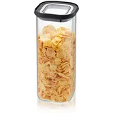 GEFU Pantry Vorratsdose schwarz 11 cm x 11 cm x 26 cm 1,9 l