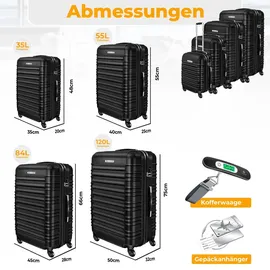 Kesser Koffer-Set 4-tlg. schwarz
