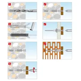 TOX Allzweckdübel Deco 6 x 41 mm 190 Stück