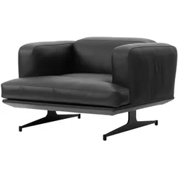 &Tradition Inland AV21 Sessel, schwarz / noble aniline leder schwarz