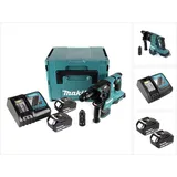 Makita DHR 281 RTJ Brushless Akku Bohrhammer 28 mm im Makpac mit 2x 18 V- 5 Ah/5000 mAh Akku und Ladegerät