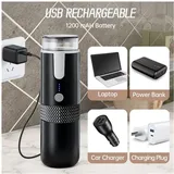 2x Tragbare Espressomaschine, Elektrische Kaffeemaschine Für Büro, Camping, Geeignet Für Kaffeepulver Und Kapseln