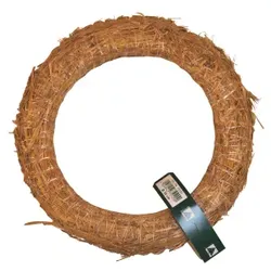 Strohkranz, 30 cm, natur, Hochwertiger Strohkranz, ideal als Adventskranz-Rohling, 1 Stück