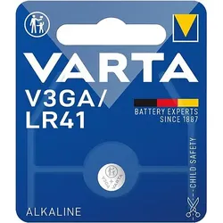 Varta V3GA LR41 LR736 392 1.5V Alkaline Knopfzelle - 100er Verpackung