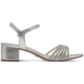 TAMARIS Blockabsatz-Sandaletten Damen Silber 37