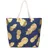 Normani Strandtasche Baumwolle Blue/Gold