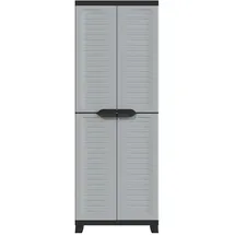 vidaXL Kunststoffschrank 0,65 x 0,45 x 1,81 m grau