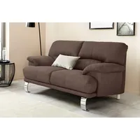 2-Sitzer TRENDMANUFAKTUR "Cecilia II, mit italienischem Design, tollen Details", braun, B:162cm H:87cm T:89cm, Struktur fein (100% Polyester);Microfaser Vintage (100% Polyester);Struktur (100% Polyester), Sofas, und tollem Sitzkomfort