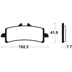 TECNIUM Bremsbeläge aus gesintertem Metall - MTR341