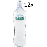 12x Levissima Acqua Minerale Naturale Natürliches Mineralwasser PET 0,75Lt