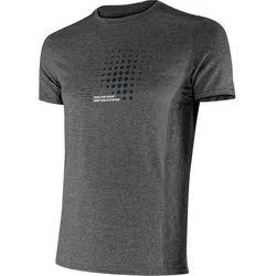 Technisches Kurzarm-T-Shirt Herren Fitness Running Cardio Melange grau Groß