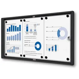Showdown Displays Showdown® Displays Schaukasten Economy schwarz 3x DIN A4, 1 St.