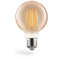 Xavax LED-Filamemt, E27, 650lm 8W, Vintage-Lampe Globe 80, dimmbar,