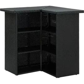 vidaXL Gartenbar Set 8-tlg. Schwarz