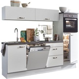 OPTIFIT Küchenzeile »Cara«, mit Vollauszügen und Soft-Close-Funktion, Breite 240 cm, weiß