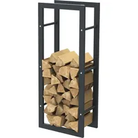 BC-ELEC Holzablage Stahl 100 x 40 x 25 cm Schwarz