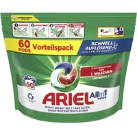 Ariel 60 pods Waschmittel All-in-1 Original Universal Fleckenentfernung