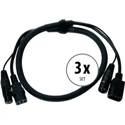 Pronomic Stage IECD-1 DMX Hybridkabel C/DMX 1m 3x Set