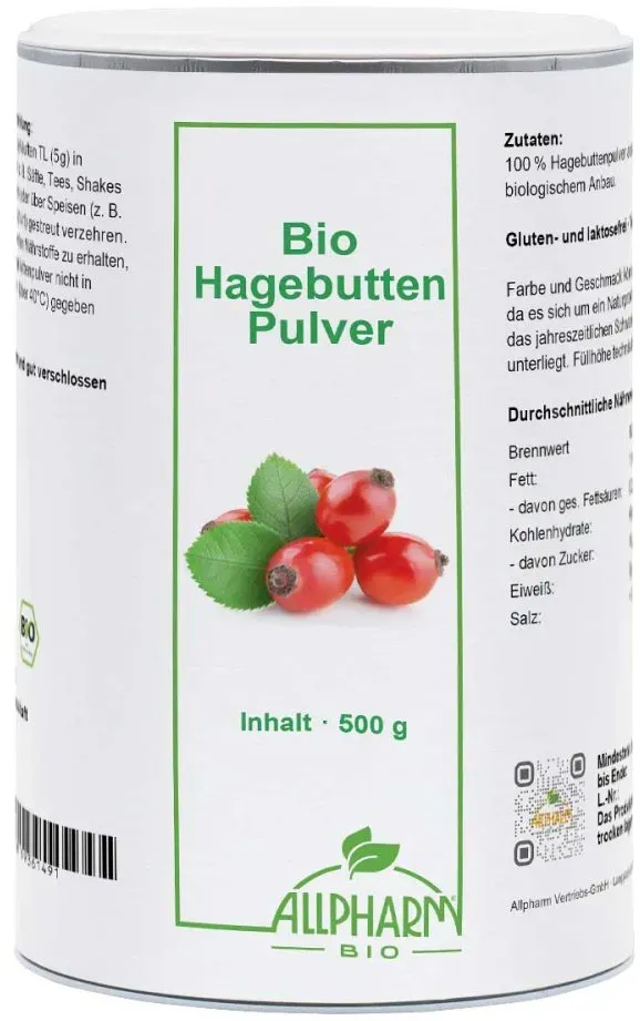 Bio Hagebutten Pulver Allpharm