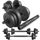 trex sport Hantelset Kurzhanteln 2er Set 20 kg schwarz