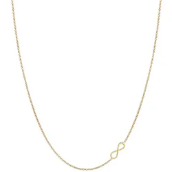 Elli Infinty Unendlichkeit Trend Halskette 925 Silber goldfarben Damen 