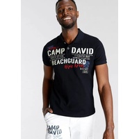 CAMP DAVID Poloshirt in hochwertiger Piqué-Qualität Gr. L, blue navy, , 76590202-L