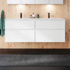 Burgbad Waschtischunterschrank 4 Auszüge 162 x 49,5 x 61,2 cm Weiß Matt