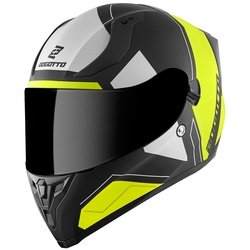 Bogotto V128 Strada Helm, schwarz-gelb, Größe L für Männer