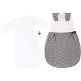 Träumeland LIEBMICH 3 teilig Set Pünktchen grau, Größe 68/74