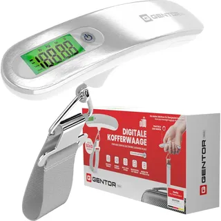 GENTOR Digitale Kofferwaage Gepäckwaage Analog für Reisekoffer Küche Angeln 50KG / 110 lb Hängewaage Digitalwaage Fischwaage tragbare Hängewaage