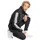adidas 3-Streifen Fleece Trainingsanzug Schwarz M