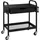 Homcom Rollwagen schwarz Edelstahl B/H/L: ca. 32,6x61x58,5 cm