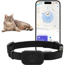 largeight GPS-Tracker-Halsband schwarz 1 Stück