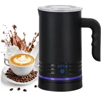 Elektrischer Milchaufschäumer, 430 ml Edelstahl Milchaufschäumer, Antihaftbeschichtung,warmer und kalter Milchschaum für Cappuccino, Latte, Mokka, Macchiato, Milchkocher