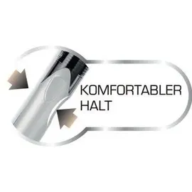 BIC 4-Farben-Kugelschreiber 4 Colours GRIP PRO schwarz/grau, Schreibfarbe: schwarz, blau, rot, grün, 1 St.