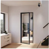 Inova Loft Glastür links 90 x 201,5 cm schwarz