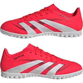 adidas Unisex Predator Club Turf Football Boots, Lucid red/FTWR White/core Black, 46 EU