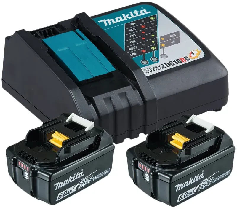 Preisvergleich Produktbild Makita DC18RC - Batterieladegerät + Batterie 2 x