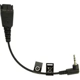 JABRA QD Telefon-Headset-Kabel Schwarz