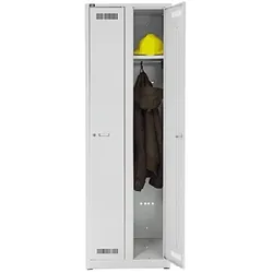 Bisley Garderobenschrank 2 Abteile lichtgrau