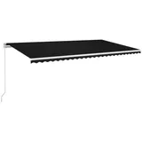 vidaXL Einziehbar Gelenkarmmarkise 600 x 350 cm anthrazit 3069039