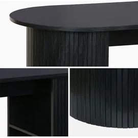 sweeek Bar-Tisch 120 x 55 x 100 cm Schwarz