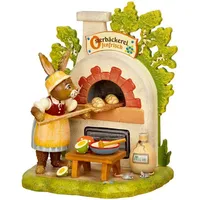 Hubrig Volkskunst Zschorlau Erzgebirge Hubrig-Volkskunst Hasenland Osterbäckerei* Höhe 13
