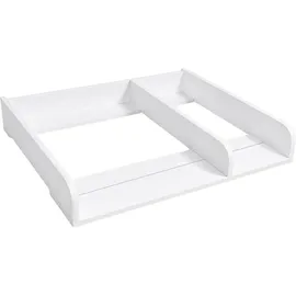 comfortcove Wickelaufsatz Wickeltisch Kommode Weiß Matratze 50 cm mit Ablage 80x70 Universal für MALM HEMNES Baby Wickelkommode - Weiß