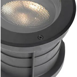 QAZQA Outdoor-Bodenstrahler Aluminium schwarz IP65 GU10